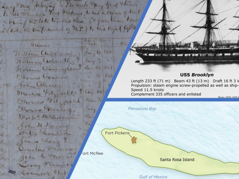 Bluejacket Community Discoveries: On the Trail of “Thirty Ordinary Seamen from the Yard,” Fort Pickens, Florida, 1861. Part&nbsp;1