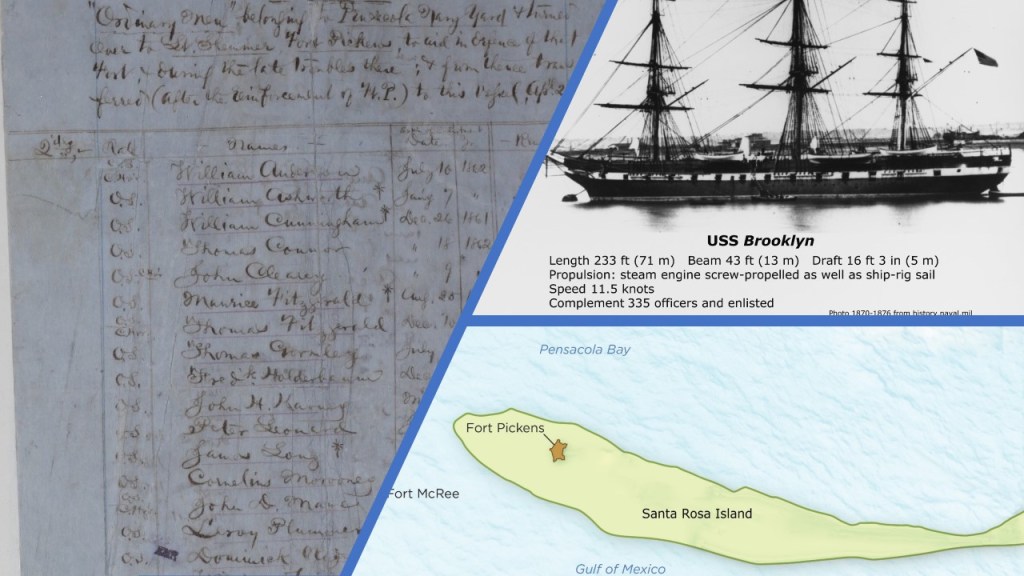 Bluejacket Community Discoveries: On the Trail of “Thirty Ordinary Seamen from the Yard,” Fort Pickens, Florida, 1861. Part&nbsp;1